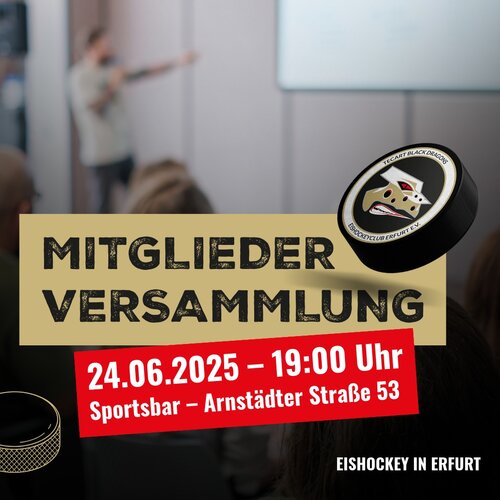Mitgliederversammlung des EHC Erfurt e.V.