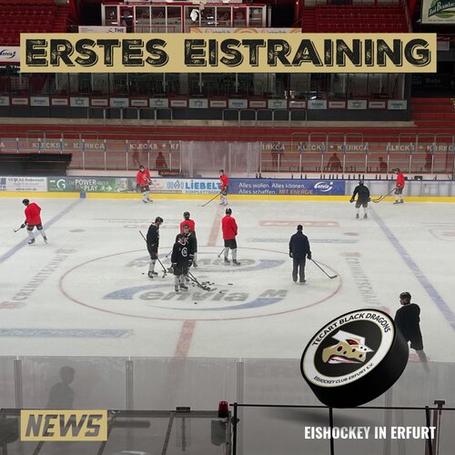 Erstes Eistraining in der Ferne