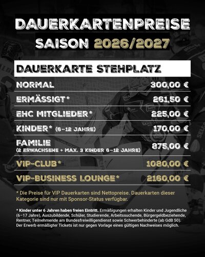 Dauerkartenpreise