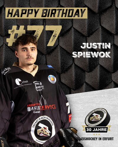 Herzlichen Glückwunsch, Justin Spiewok!